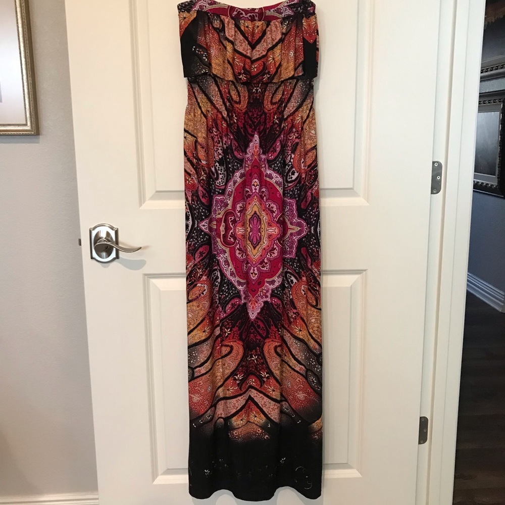 Strapless Full Length Dress in Brilliant Design & Color